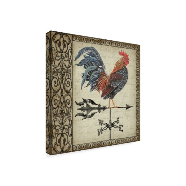 Jean Plout 'Rustic Rooster Vane 1' Canvas Art,35x35
